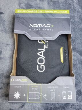 Goal Zero Nomad 7 Solar Panel - Black with Yellow Accent
